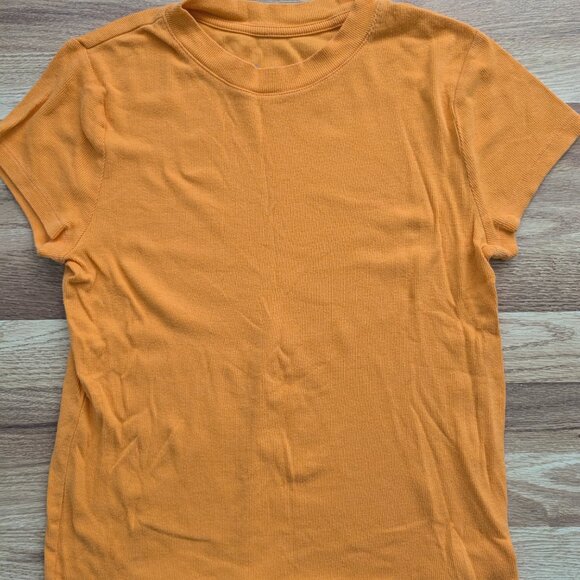 EUC Orange top with short sleeves L - Picture 2 of 9